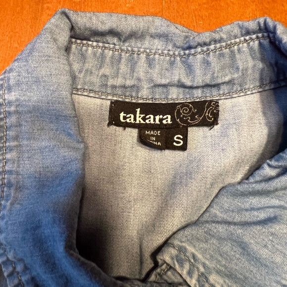 Takara Denim Ombré Button Down - Picture 4 of 4